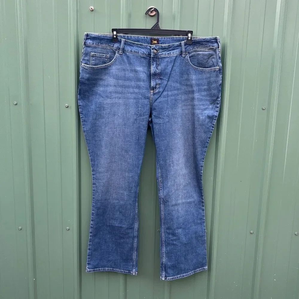 Women’s Lee Plus Bootcut Denim Jeans Pants Size 26W